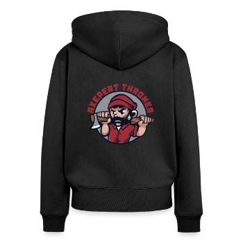 Axepert Thrower Axe Throwing Game Competition Axe - Women's Premium Organic Zip Hoodie - black - Back - Julia (174cm)
