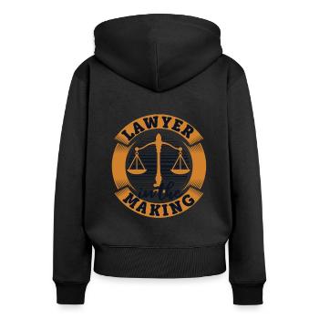 Lawyer In The Making Attorney General Legal - Women's Premium Organic Zip Hoodie - black - Back - Julia (174cm)