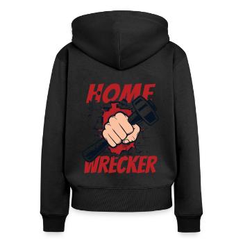 Home Wrecker Home Improvement Home Wrecker House - Women's Premium Organic Zip Hoodie - black - Back - Julia (174cm)