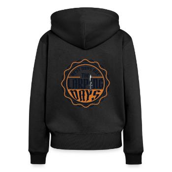 Best Days Are The Larping Days LARPing Armor - Women's Premium Organic Zip Hoodie - black - Back - Julia (174cm)