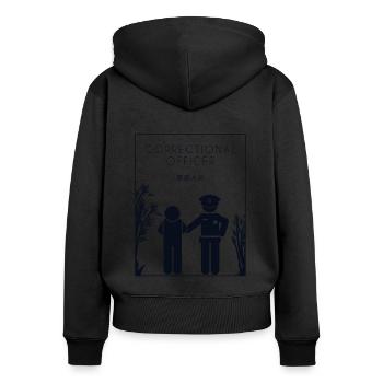Correctional Officer Chinese Hanzi Corrections - Women's Premium Organic Zip Hoodie - black - Back - Julia (174cm)