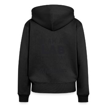 Laboratory Technician Biology Laboratory Chemistry Gift Idea - Women's Premium Organic Zip Hoodie - black - Back - Julia (174cm)