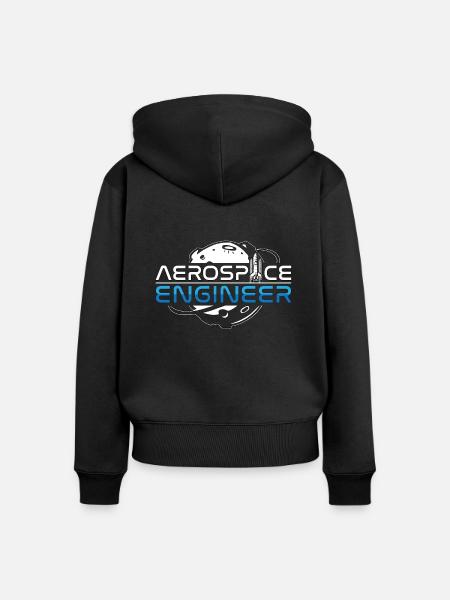 Aerospace Engineer Rocket Space Engineering - Frauen Premium Bio Zip Hoodie - Schwarz