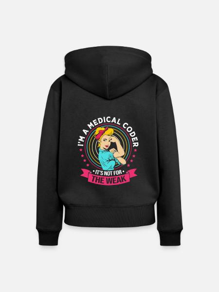 Programmierer Medizin - Frauen Premium Bio Zip Hoodie - Schwarz