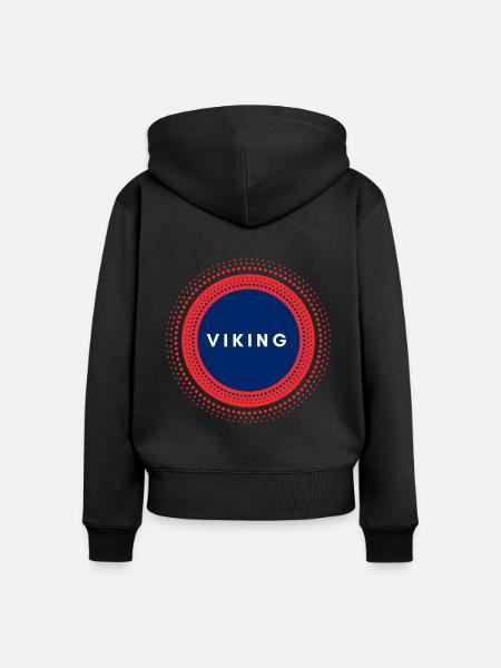 Wikinger - Frauen Premium Bio Zip Hoodie - Schwarz