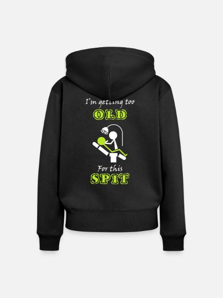 Zahnarzt - Frauen Premium Bio Zip Hoodie - Schwarz