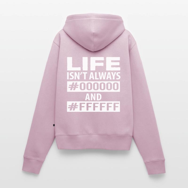 Code couleur du programmeur drôle Sweat à capuche zippé Premium bio Femme