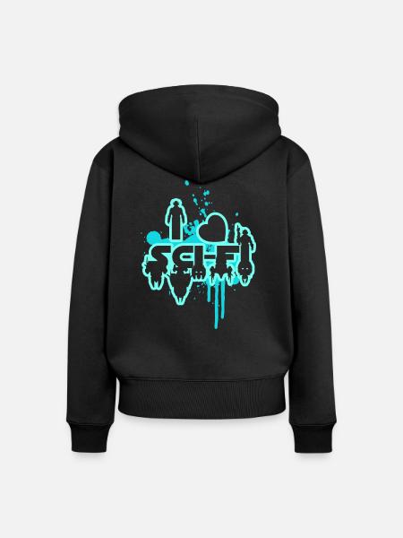 Sci-Fi - Frauen Premium Bio Zip Hoodie - Schwarz