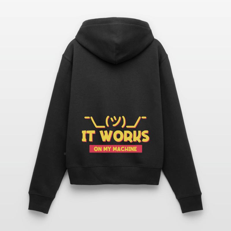 IT-Support und Programmierer-Witz für Coder Frauen Premium Bio Zip Hoodie