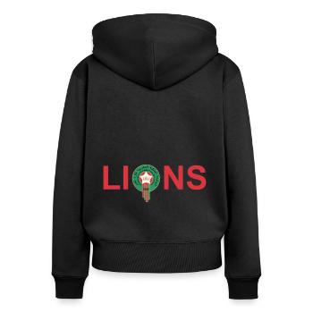 Lions - Women's Premium Organic Zip Hoodie - black - Back - Julia (174cm)