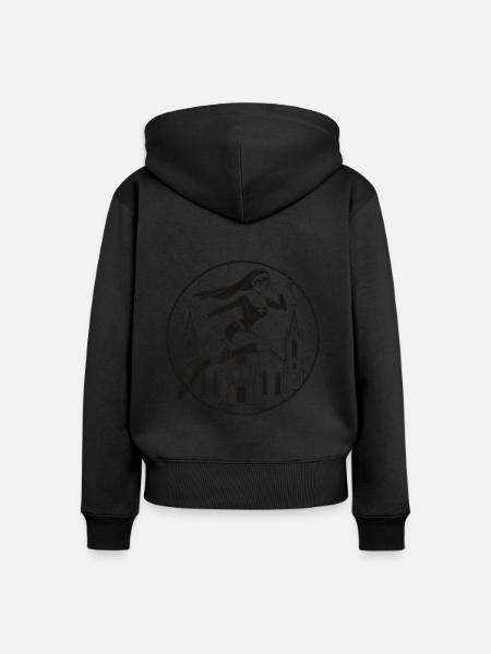 Nun - Women in the Service of God – Nun Design - Women's Premium Organic Zip Hoodie - black