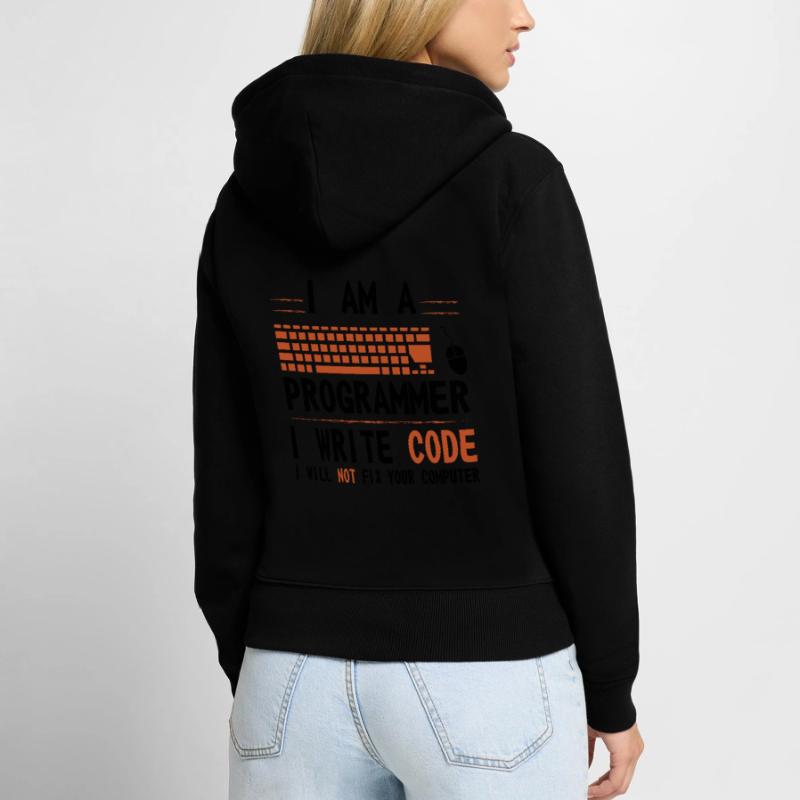 Programmer Women's Premium Organic Zip Hoodie