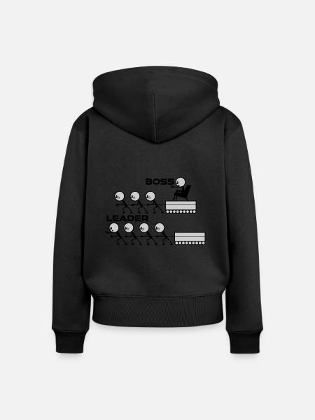 Anführer - Frauen Premium Bio Zip Hoodie - Schwarz