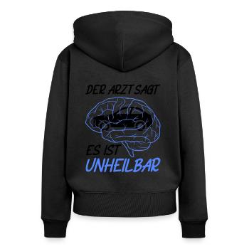 Automobilkaufmann Auto Verkäufer Automobil - Frauen Premium Bio Zip Hoodie - Schwarz - Hinten - Julia (174cm)