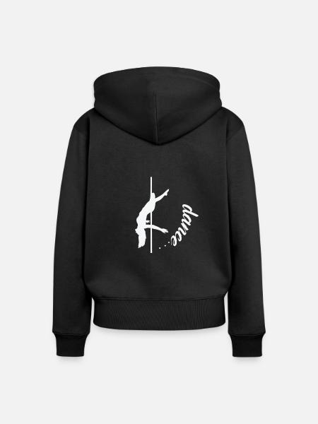 Dance Poledance Stange Tanzen - Frauen Premium Bio Zip Hoodie - Schwarz