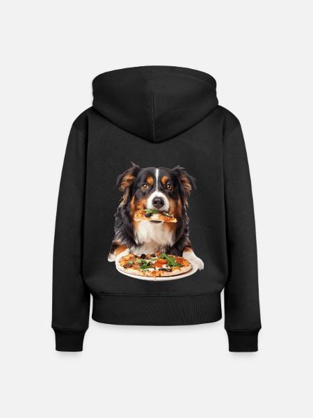 Australischer Schäferhund - Frauen Premium Bio Zip Hoodie - Schwarz