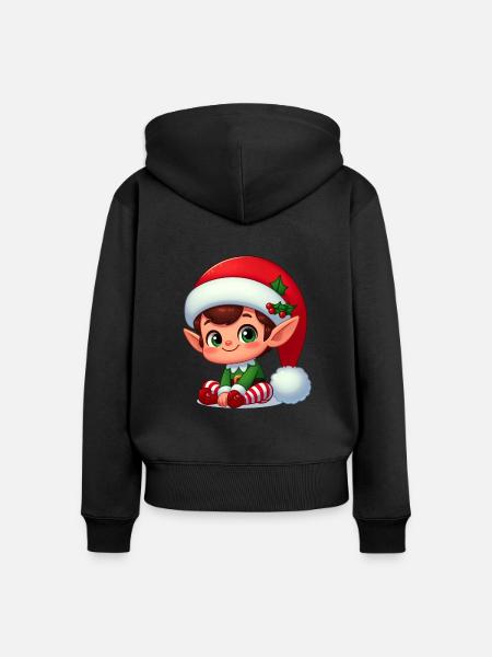 Elf 5 - Frauen Premium Bio Zip Hoodie - Schwarz