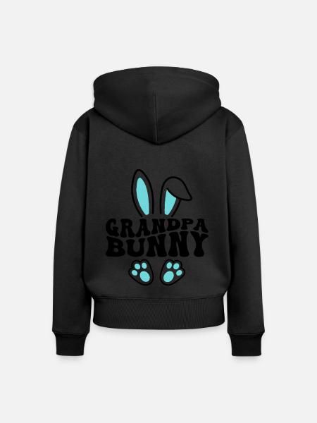 Grandpa Bunny - Frauen Premium Bio Zip Hoodie -