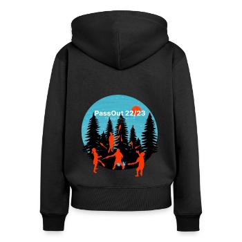 Passout 22/23 Sweden Passing - Women's Premium Organic Zip Hoodie - black - Back - Julia (174cm)