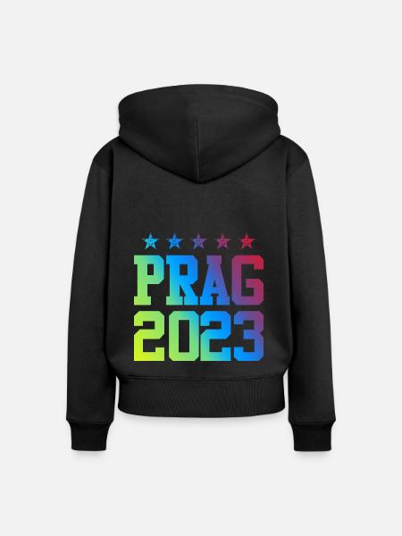 Prag 2023 - Frauen Premium Bio Zip Hoodie - Schwarz