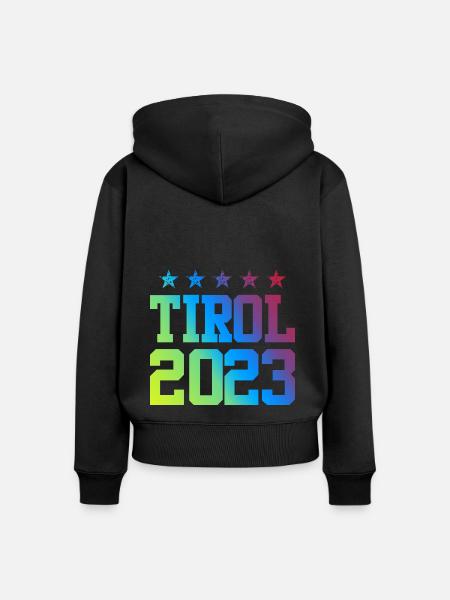Tirol 2023 - Frauen Premium Bio Zip Hoodie - Schwarz