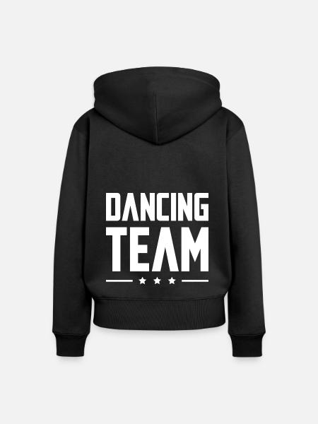 Dancing Team - Frauen Premium Bio Zip Hoodie - Schwarz