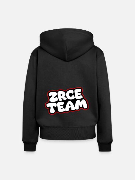 Zrce Team - Frauen Premium Bio Zip Hoodie - Schwarz