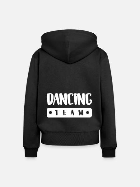 Dancing Team - Frauen Premium Bio Zip Hoodie - Schwarz