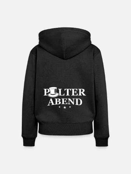 Polterabend Hochzeit Junggeselle - Frauen Premium Bio Zip Hoodie - Schwarz