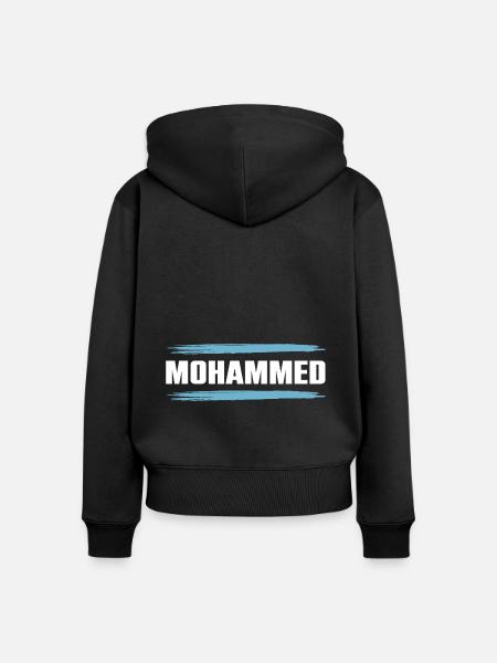 Mohammed - Frauen Premium Bio Zip Hoodie - Schwarz
