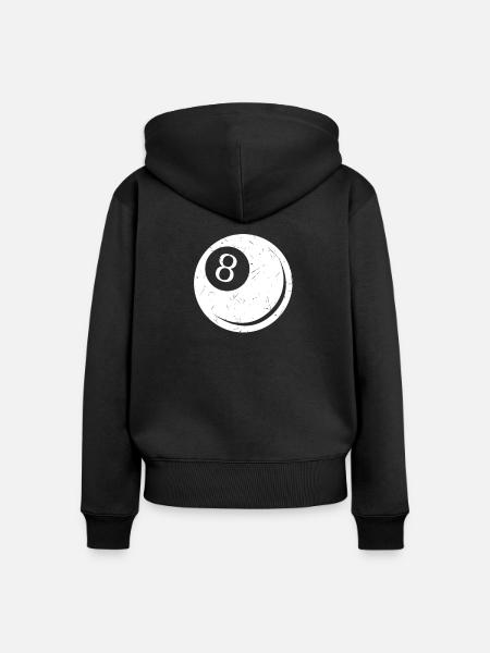 Billard - Frauen Premium Bio Zip Hoodie - Schwarz
