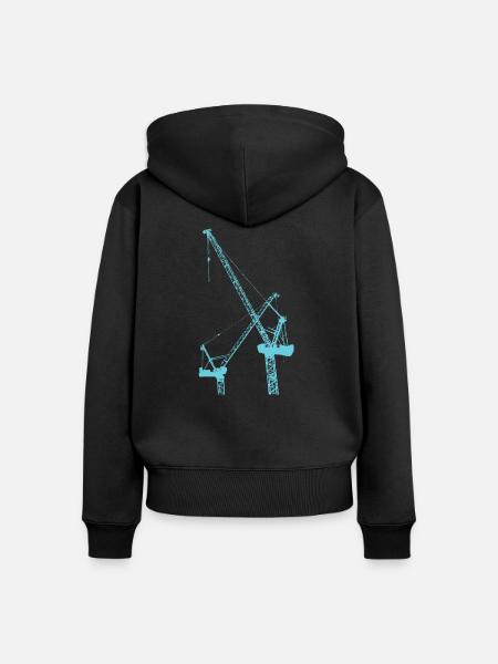Bauarbeiter - Frauen Premium Bio Zip Hoodie - Schwarz