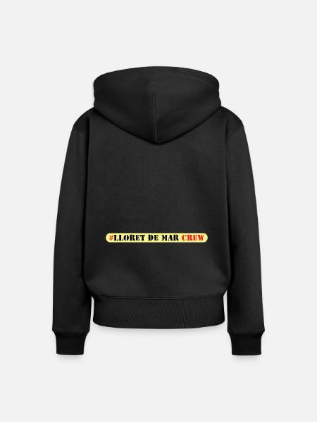 Lloret De Mar Crew - Frauen Premium Bio Zip Hoodie - Schwarz