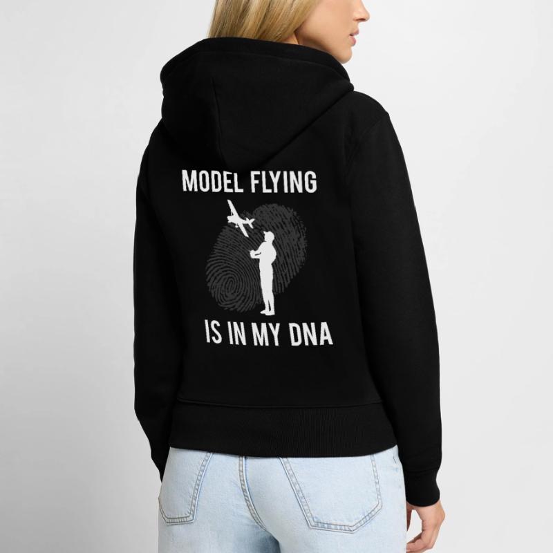 Model flight funny saying model builder gift Women's Premium Organic Zip Hoodie