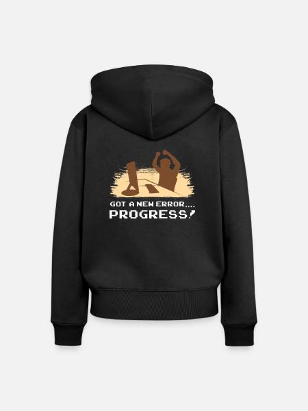 Informatiker Programm Software-Entwicklungsprozess - Frauen Premium Bio Zip Hoodie - Schwarz