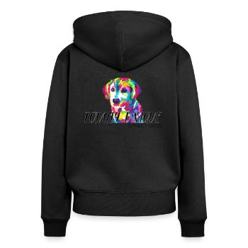 Street Dog Street Dogs - Sweat à capuche zippé Premium bio Femme - noir - Dos - Julia (174cm)