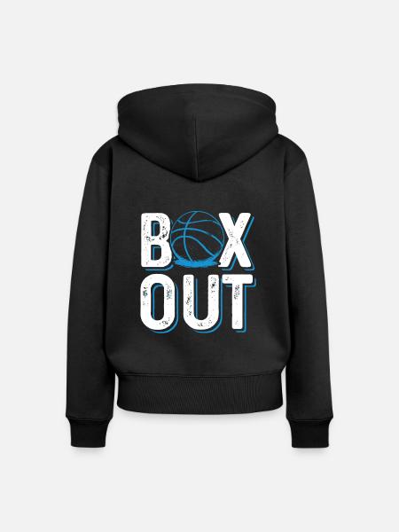 basketball sport - Frauen Premium Bio Zip Hoodie - Schwarz