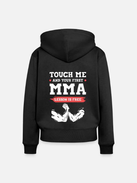 mixed martial arts mma - Frauen Premium Bio Zip Hoodie - Schwarz
