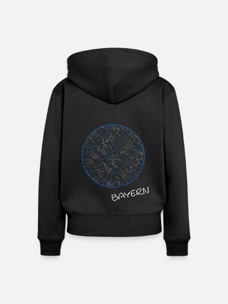 Bayern Bavaria - Frauen Premium Bio Zip Hoodie - Schwarz