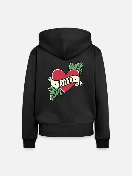 Best Daddy - Frauen Premium Bio Zip Hoodie - Schwarz