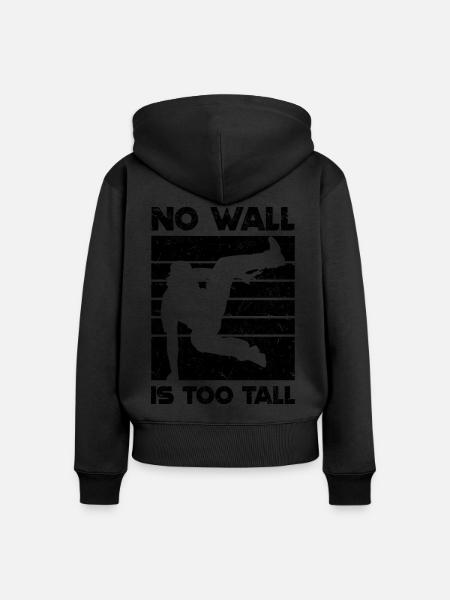 Parkour Geschenkideen - Frauen Premium Bio Zip Hoodie - Schwarz