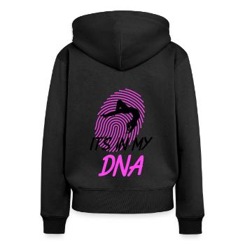 Gymnaste Handstand gymnastique gymnastique gymnastique - Sweat à capuche zippé Premium bio Femme - noir - Dos - Julia (174cm)