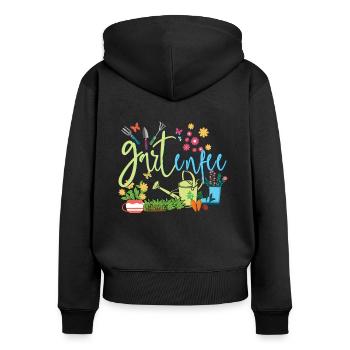 Garden Fairy Garden Fairy Gardener Gardener Gardener - Women's Premium Organic Zip Hoodie - black - Back - Julia (174cm)
