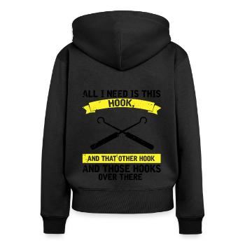 Lock Lock locking service locksmith - Women's Premium Organic Zip Hoodie - black - Back - Julia (174cm)