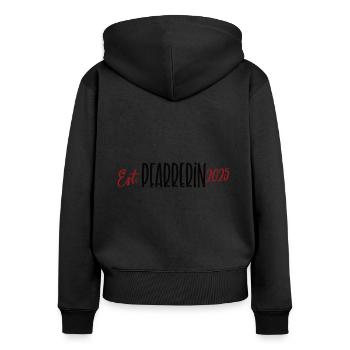 Pfarrerin 2025 Ausbildung Studium Ordination Beruf - Frauen Premium Bio Zip Hoodie - Schwarz - Hinten - Julia (174cm)