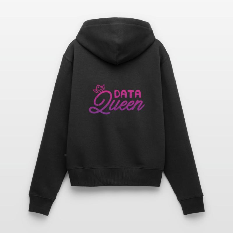 Data Queen - codage Sweat à capuche zippé Premium bio Femme