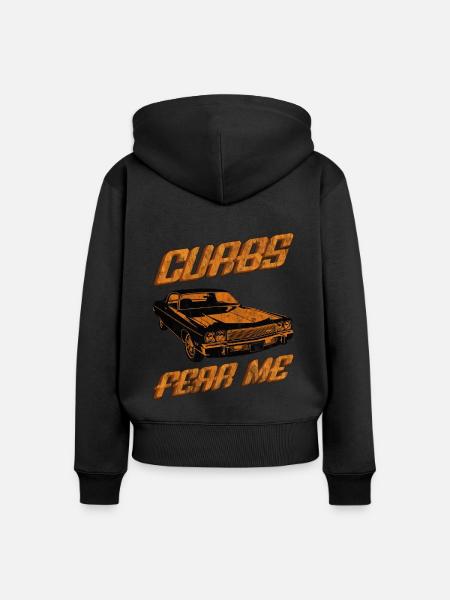Curbs Fear Me - Frauen Premium Bio Zip Hoodie -