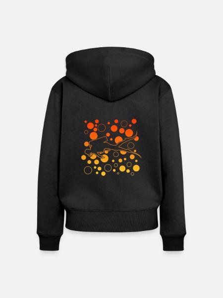 scuba diving - Frauen Premium Bio Zip Hoodie - Schwarz