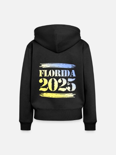 Florida 2025 - Frauen Premium Bio Zip Hoodie - Schwarz