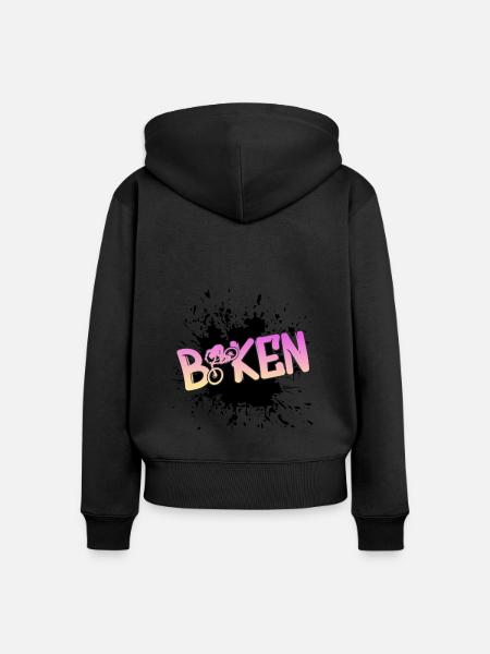 Bicycle - Frauen Premium Bio Zip Hoodie - Schwarz